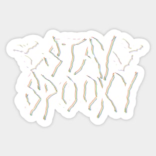 Stay Spooky in white Sticker